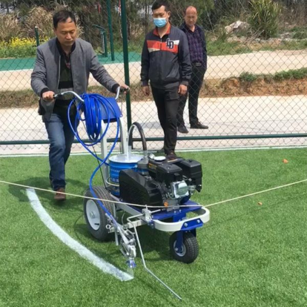 Airless High Pressure Cold Paint Road Marking Machine Spray Basketball Court