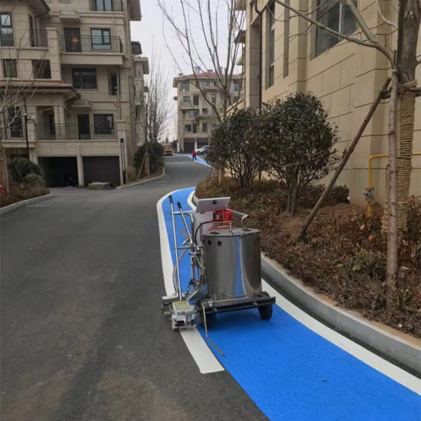 Thermoplastic Road Marking Machine Marked Residential Areas (3)
