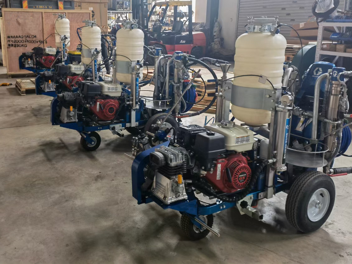 4 Sets Graco 300MMA Cold Plastic Spray Road Marking Machine Package